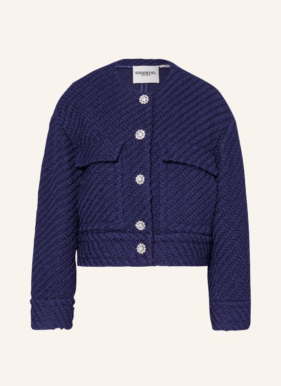 ESSENTIEL ANTWERP Boxy jacket GOUVEAU DARK BLUE