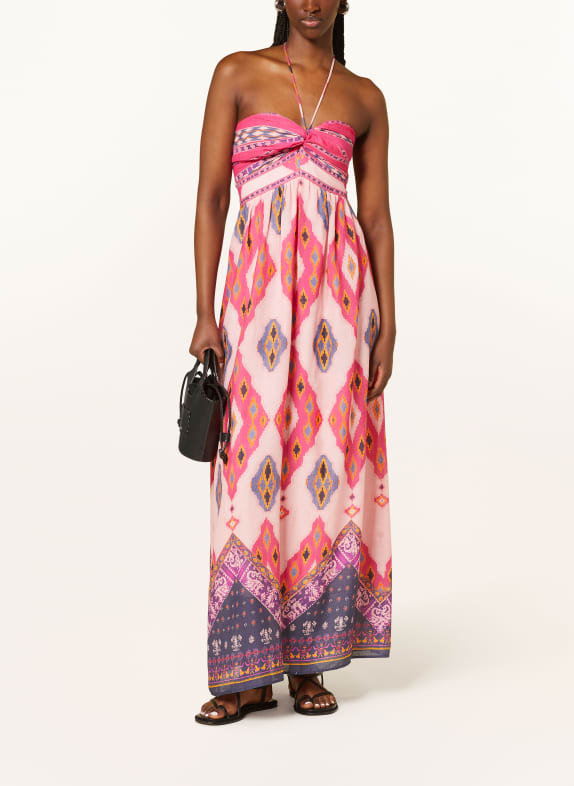 ba&sh Kleid YALY mit Cut-out PINK/ ROSA/ DUNKELBLAU