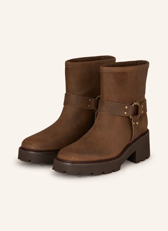 ba&sh Boots CONDA mit Nieten DUNKELBRAUN