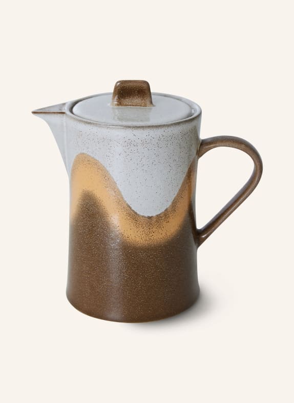 hkliving Teekanne GRAU / BEIGE / DUNKELBRAUN