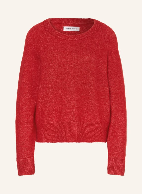 SAMSØE  SAMSØE Pullover NOR mit Alpaka ROT