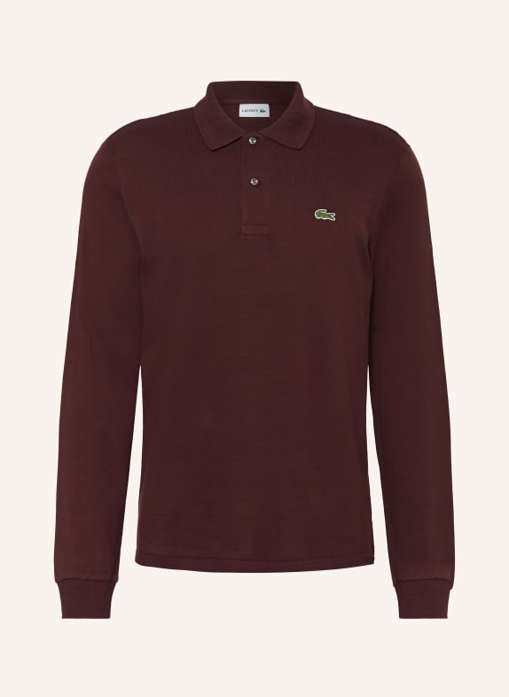 LACOSTE Piqué-Poloshirt Classic Fit DUNKELROT