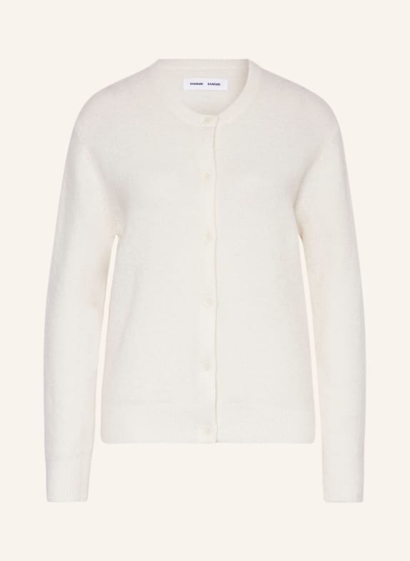 SAMSØE  SAMSØE Strickjacke NOR mit Alpaka WEISS