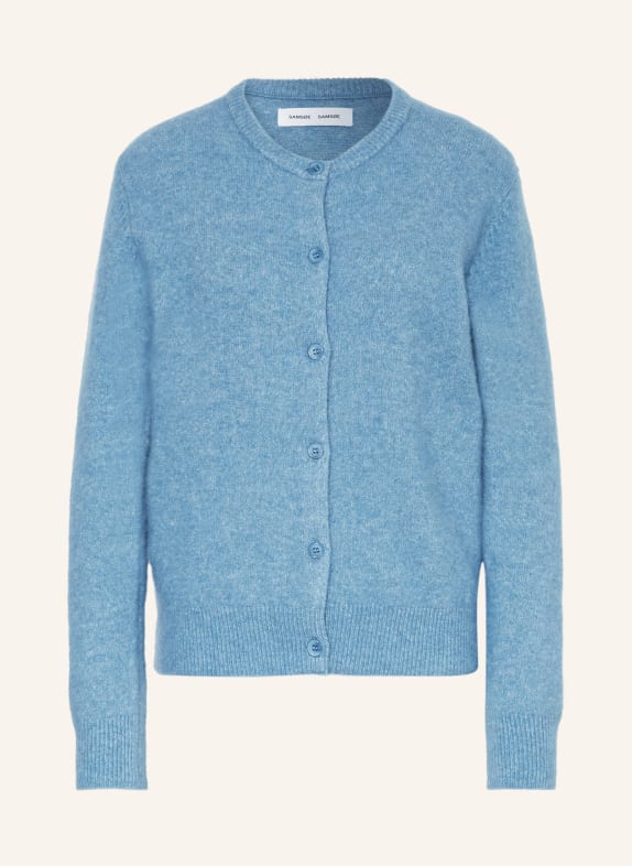 SAMSØE  SAMSØE Strickjacke NOR mit Alpaka HELLBLAU