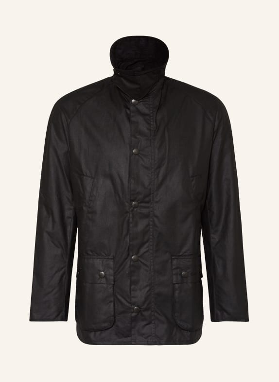 Barbour Fieldjacket ASHBY WAX SCHWARZ