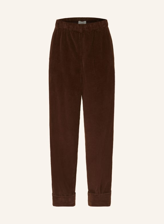 American Vintage Corduroy trousers PADOW DARK BROWN