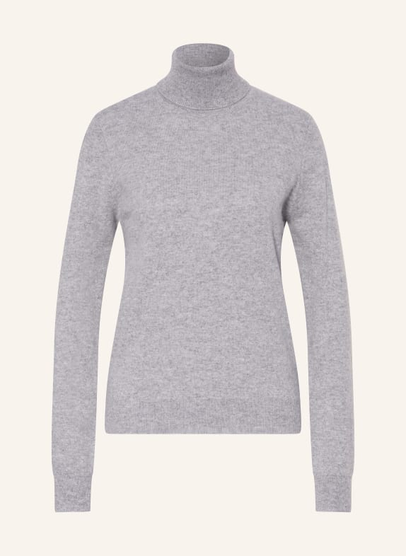 REPEAT Rollkragenpullover aus Cashmere HELLGRAU