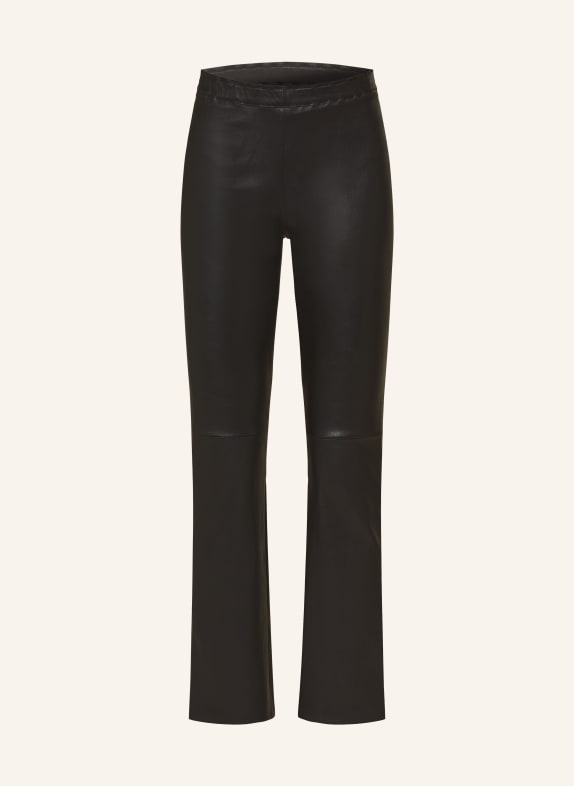 STOULS Leather pants JP TWENTY  BLACK