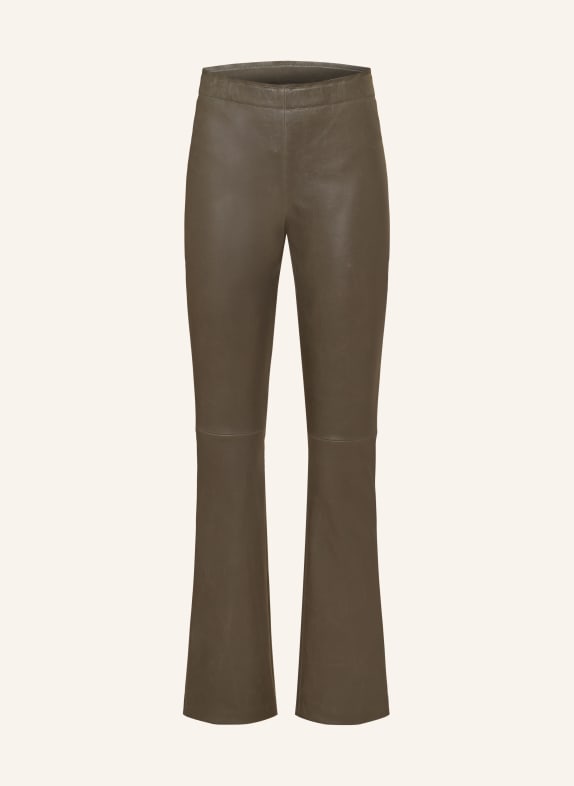 STOULS Leather pants JP TWENTY  DARK GRAY