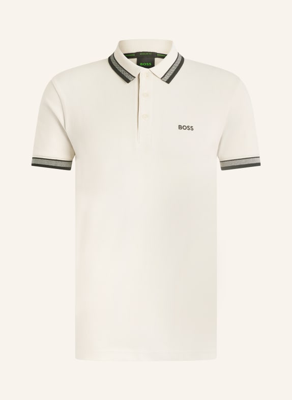 BOSS Piqué-Poloshirt PADDY CURVED Regular Fit ECRU