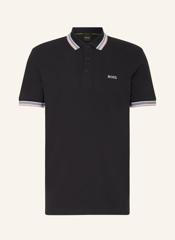 BOSS Koszulka polo z piki PADDY CURVED regular fit GRANATOWY