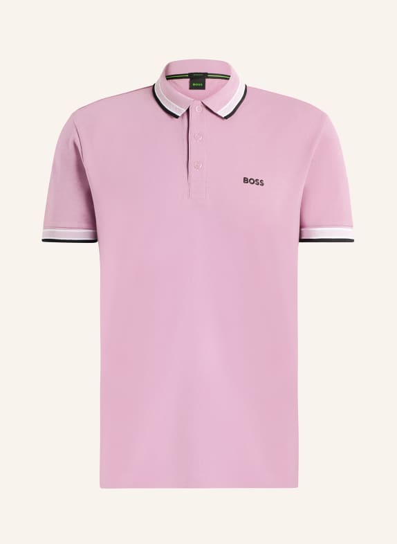 BOSS Piqué polo shirt PADDY CURVED regular fit PURPLE