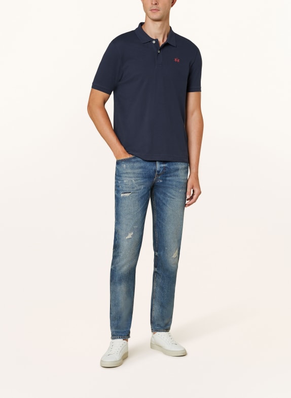 LA MARTINA Piqué polo shirt DARK BLUE