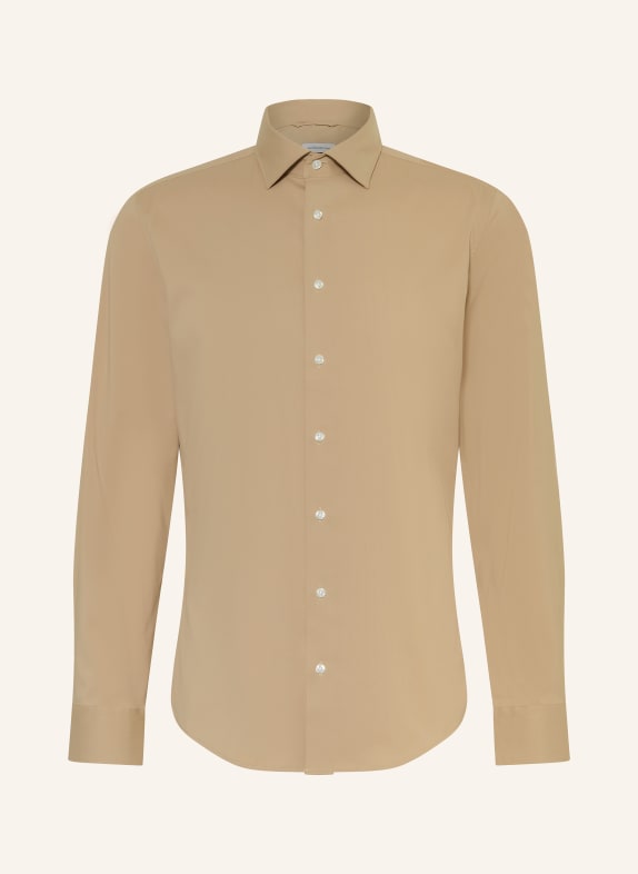 seidensticker Performance shirt slim fit CAMEL