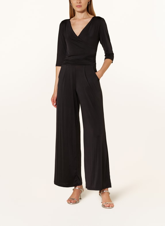marivie Jersey jumpsuit JUMP IN! met 3/4-mouwen ZWART