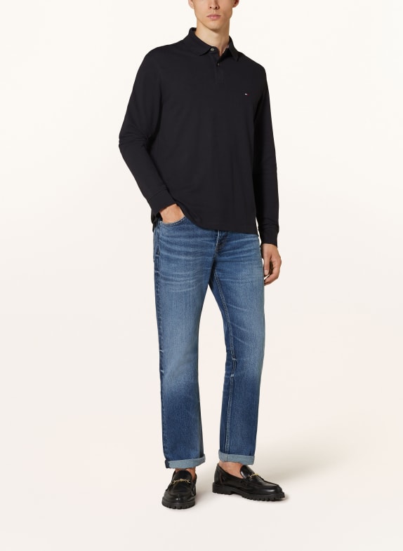 TOMMY HILFIGER Piqué-poloshirt Regular Fit MØRKEBLÅ