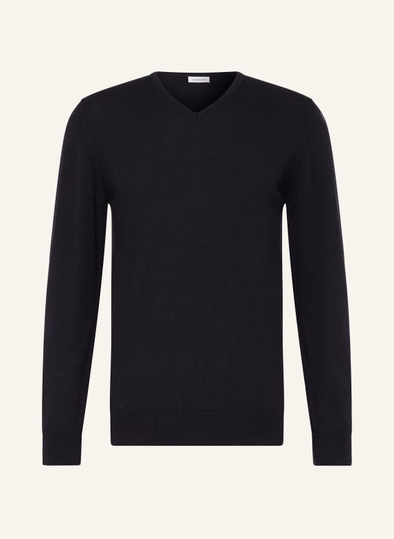seidensticker Sweater made of merino wool  DARK BLUE