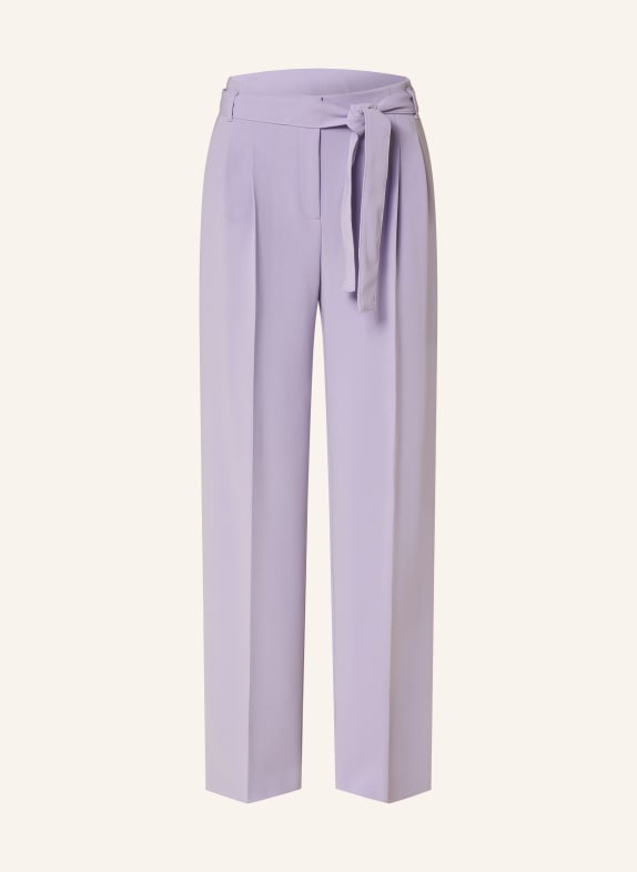 BOSS Wide leg trousers TAPIANA LIGHT PURPLE