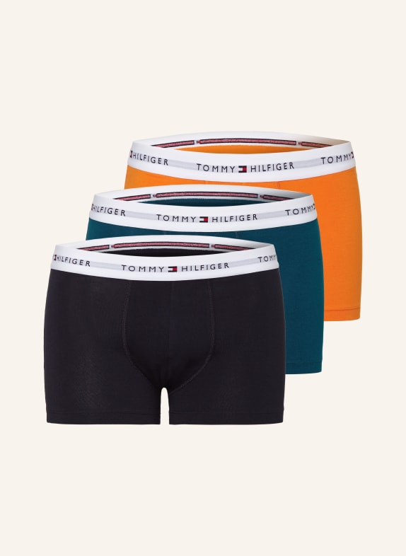 TOMMY HILFIGER 3-Tommy Jeans Sneaker bassa bianco navy rosso DARK BLUE/ TEAL/ ORANGE