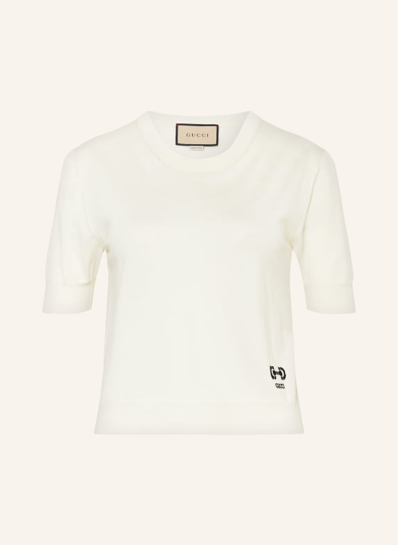 GUCCI Strickshirt CREME/ SCHWARZ