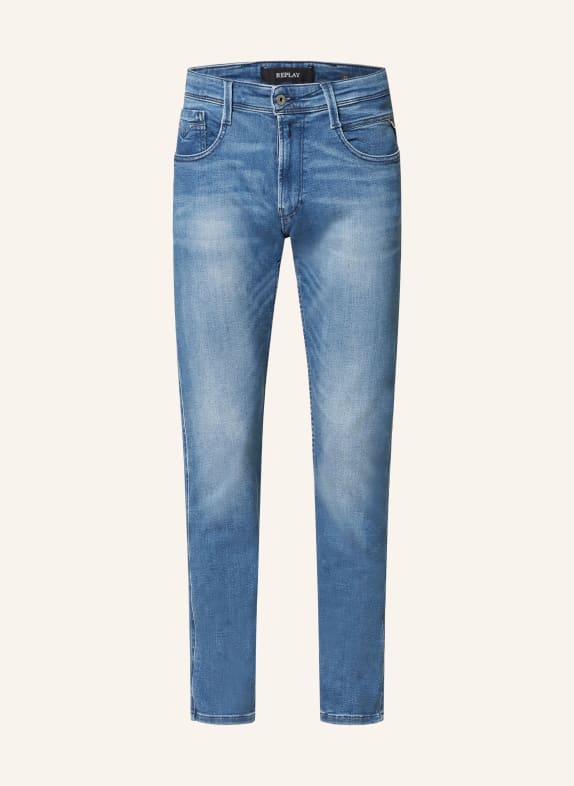 REPLAY Jeansy ANBASS slim fit 009 MEDIUM BLUE