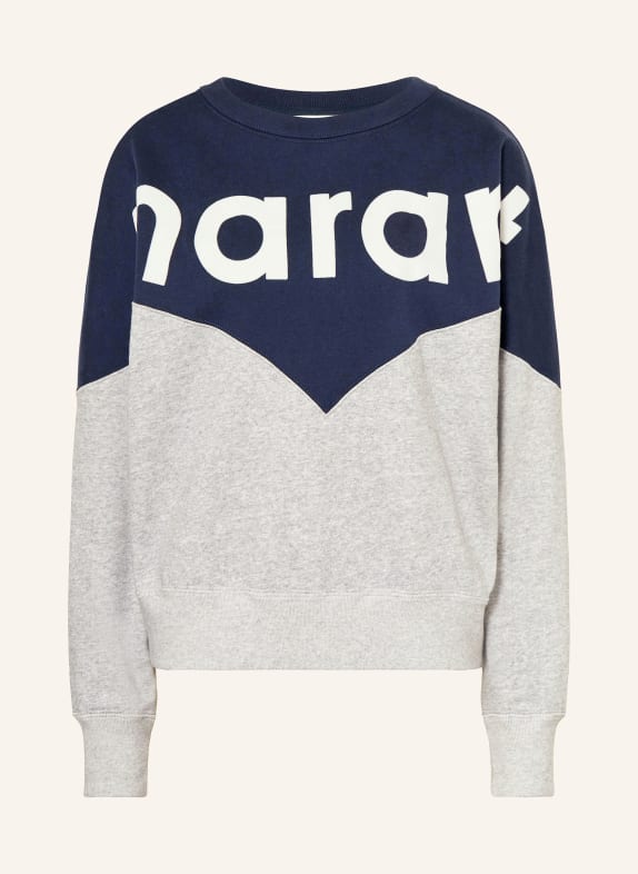 MARANT ÉTOILE Sweatshirt HOUSTON GRAY/ DARK BLUE/ WHITE