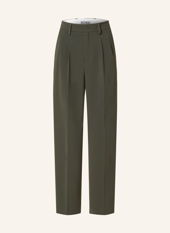 ROSSI Wide leg trousers NOA DARK GREEN