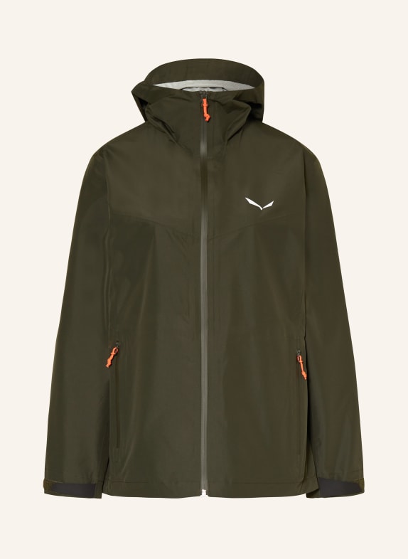 SALEWA Hardshell-Jacke PUEZ 2.5L PTX DUNKELGRÜN