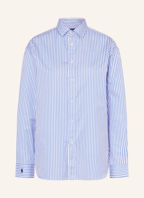 POLO RALPH LAUREN Shirt blouse WHITE/ LIGHT BLUE