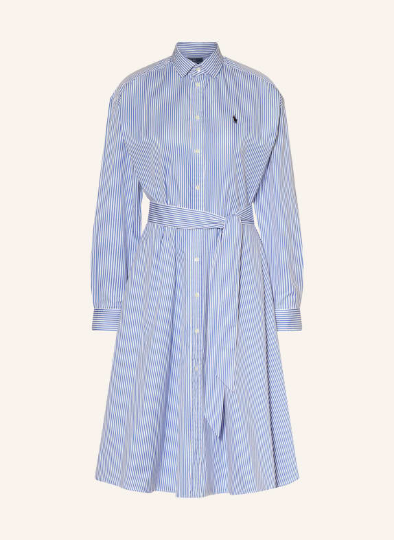 POLO RALPH LAUREN Shirt dress WHITE/ BLUE