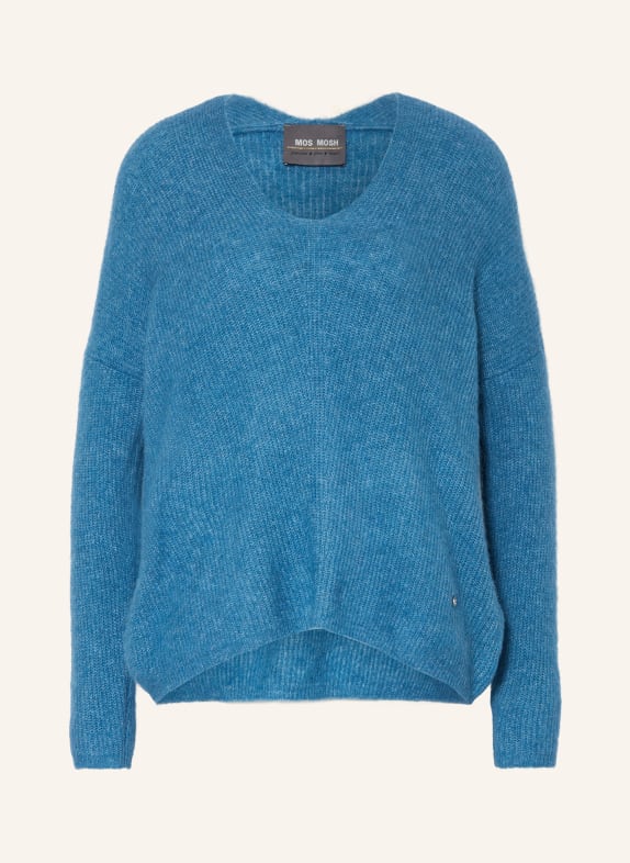 MOS MOSH Sweater THORA with alpaca BLUE