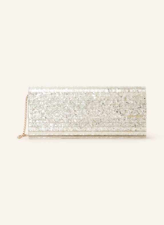 JIMMY CHOO Clutch SWEETIE WHITE GOLD