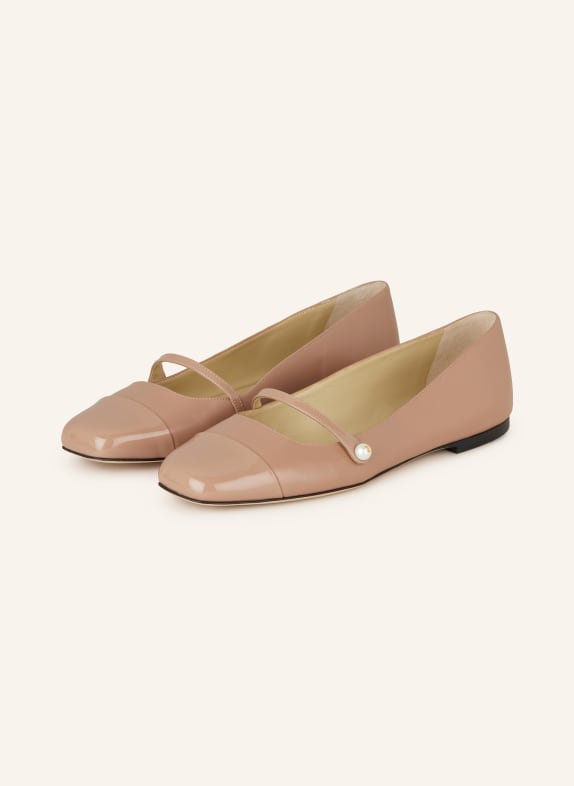JIMMY CHOO Ballet flats ELISA with beads ROSE