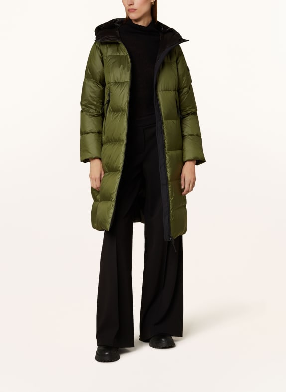 PEUTEREY Down coat SELECTRIC OLIVE