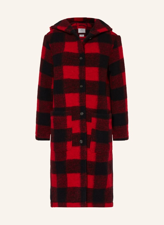 WOOLRICH Coat GENTRY BLACK/ RED