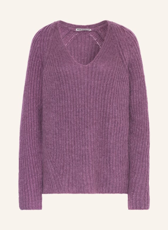 DRYKORN Oversized sweater LYNETTE with alpaca PURPLE