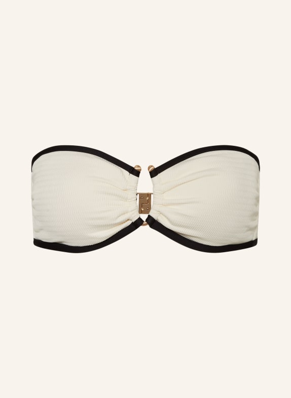 SEAFOLLY Bandeau-Bikini-Top BEACH BOUND CREME/ SCHWARZ