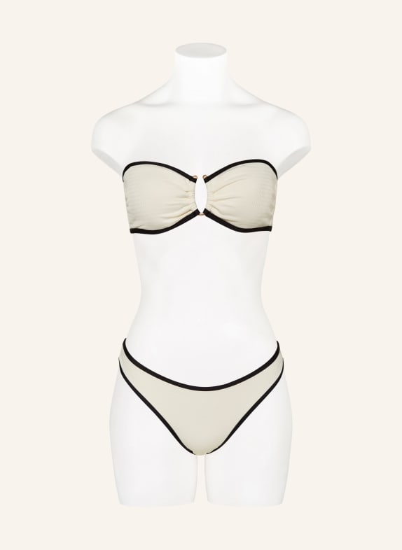 SEAFOLLY Bandeau-Bikini-Top BEACH BOUND CREME / SCHWARZ