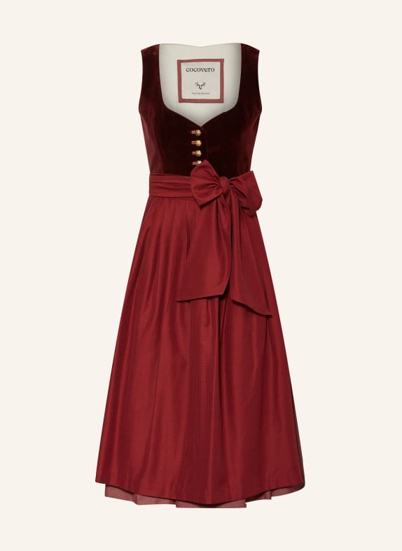 CocoVero Dirndl JANNI DUNKELROT/ ROT