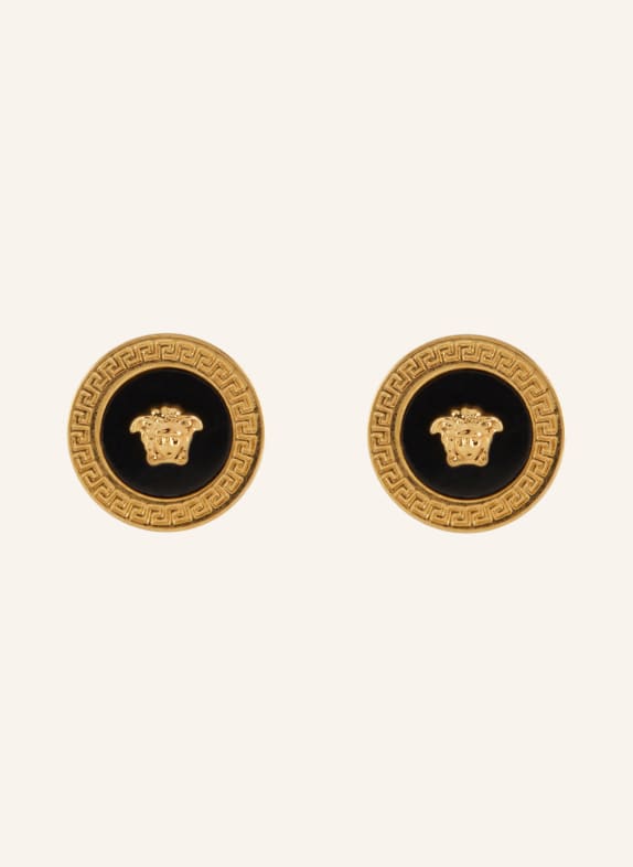 VERSACE Earrings GOLD/ BLACK