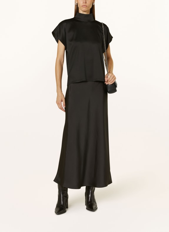 DRYKORN Shirt blouse ALARIA_1 made of satin BLACK