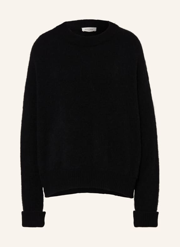 American Vintage Sweater VITOW with alpaca BLACK NOIR