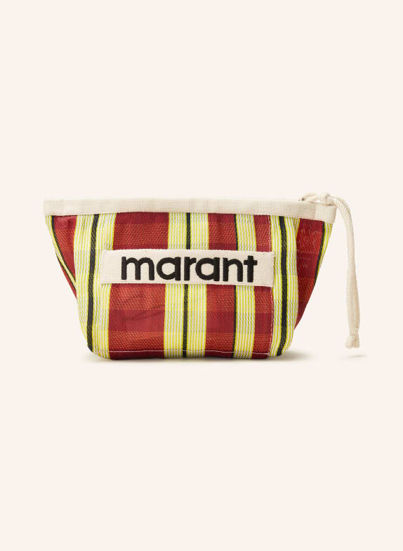 ISABEL MARANT Pouch POWDEN DARK RED/ YELLOW/ BLACK