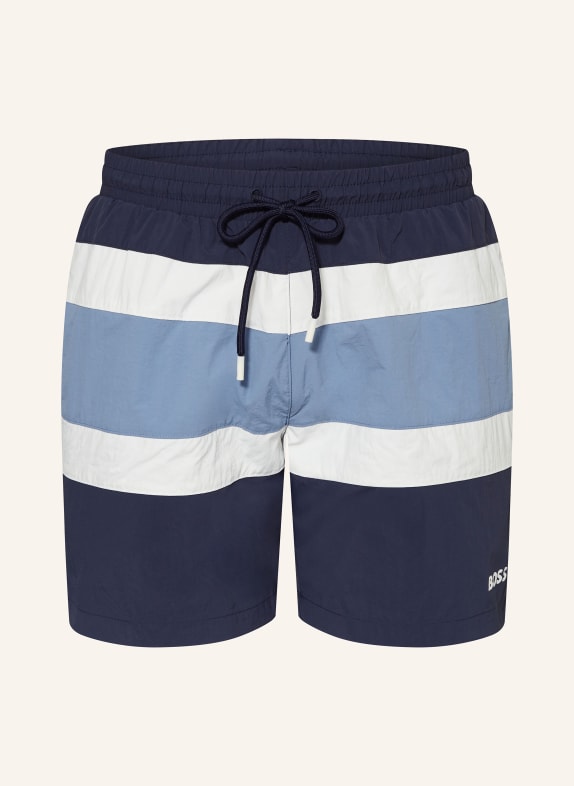 BOSS Swim shorts RICO WHITE/ BLUE/ LIGHT BLUE