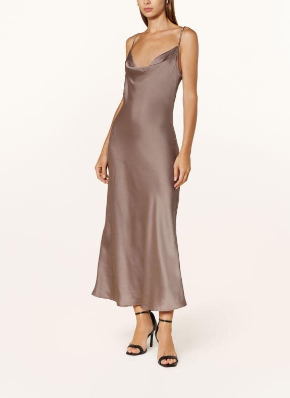 GUESS Satin dress AKILINA TAUPE