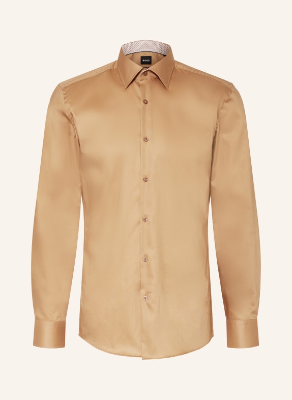 BOSS Hemd HANK Slim Fit BEIGE