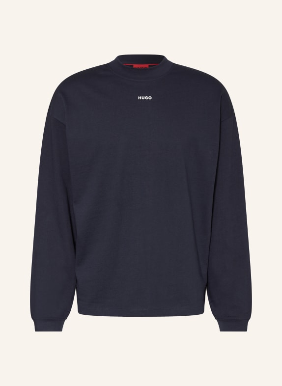 HUGO Longsleeve DAPOSO DUNKELBLAU