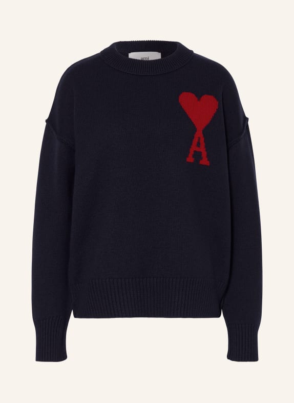 AMI PARIS Pullover DUNKELBLAU/ ROT