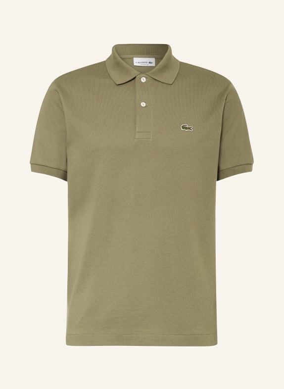 LACOSTE Piqué-Poloshirt Slim Fit KHAKI