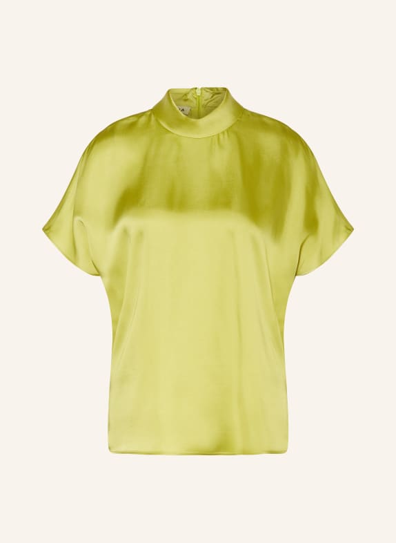 VANILIA Blusenshirt aus Satin NEONGRÜN